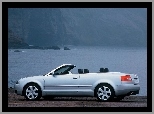 Jezioro, Audi A4, Cabrio